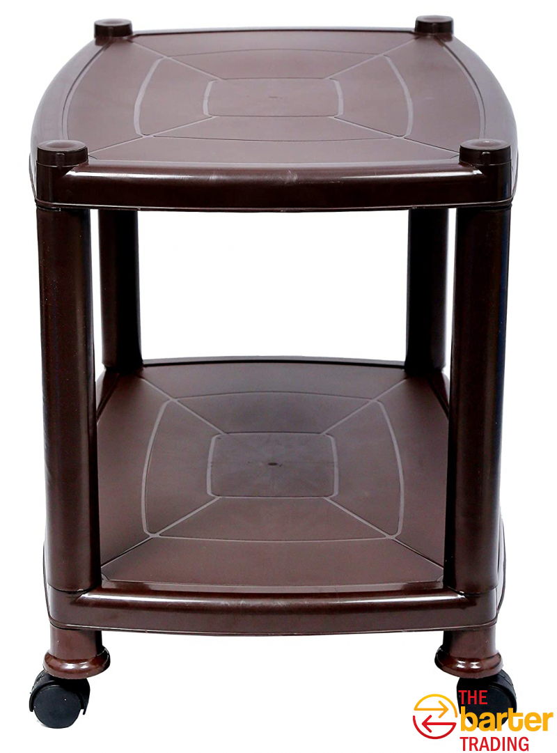 Esquire Delta Plastic Glossy Trolley Table