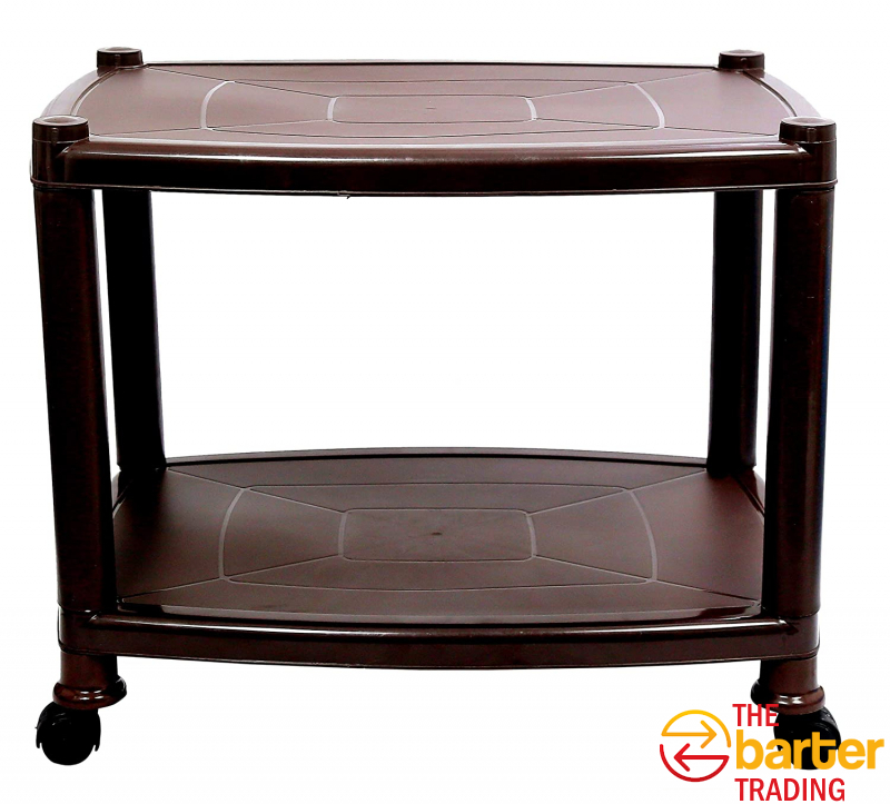 Esquire Delta Plastic Glossy Trolley Table