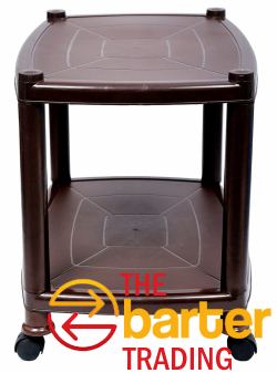 Esquire Delta Plastic Glossy Trolley Table