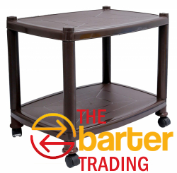 Esquire Delta Plastic Glossy Trolley Table